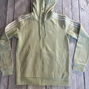 Adidas mint small zip up track hoodie